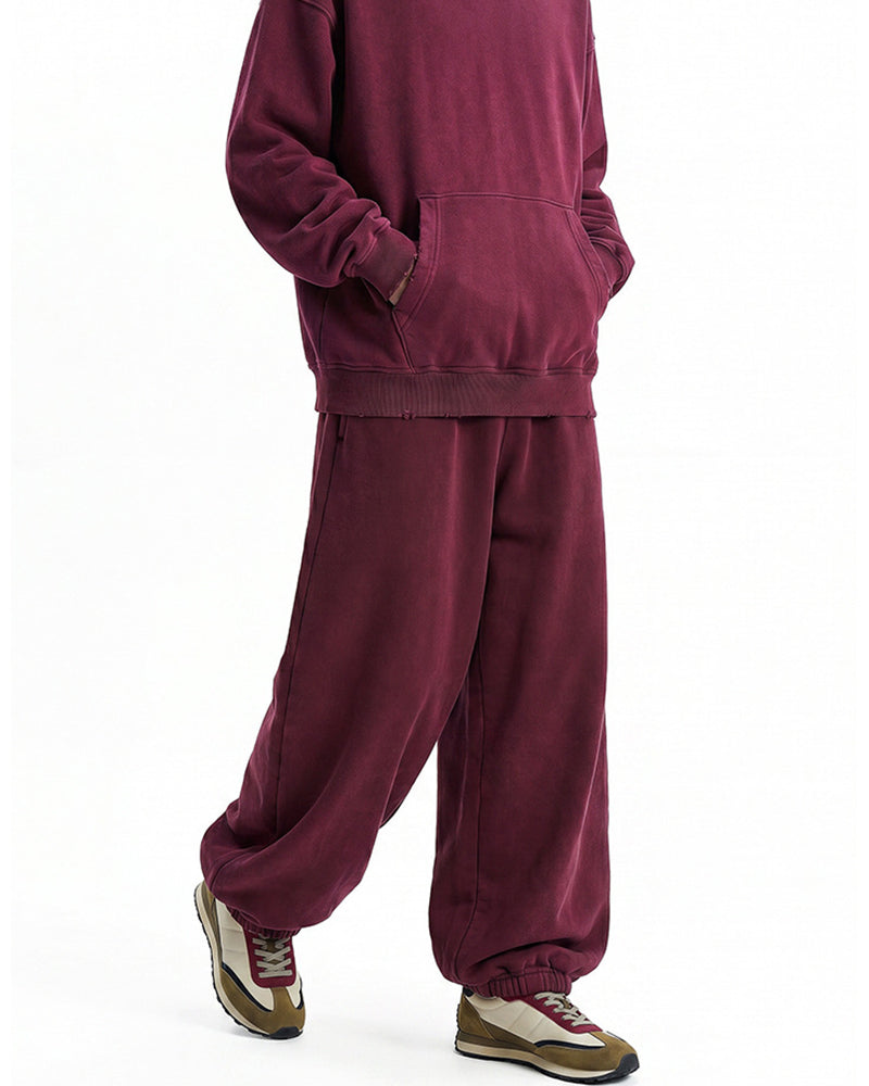 365g Fleece-lined casual sweatpants