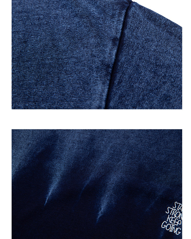 Cotton patchwork short sleeves