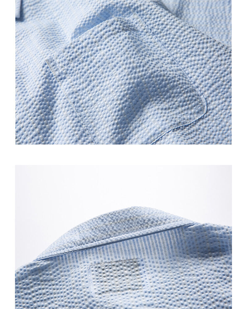 チェック柄の半袖シャツ