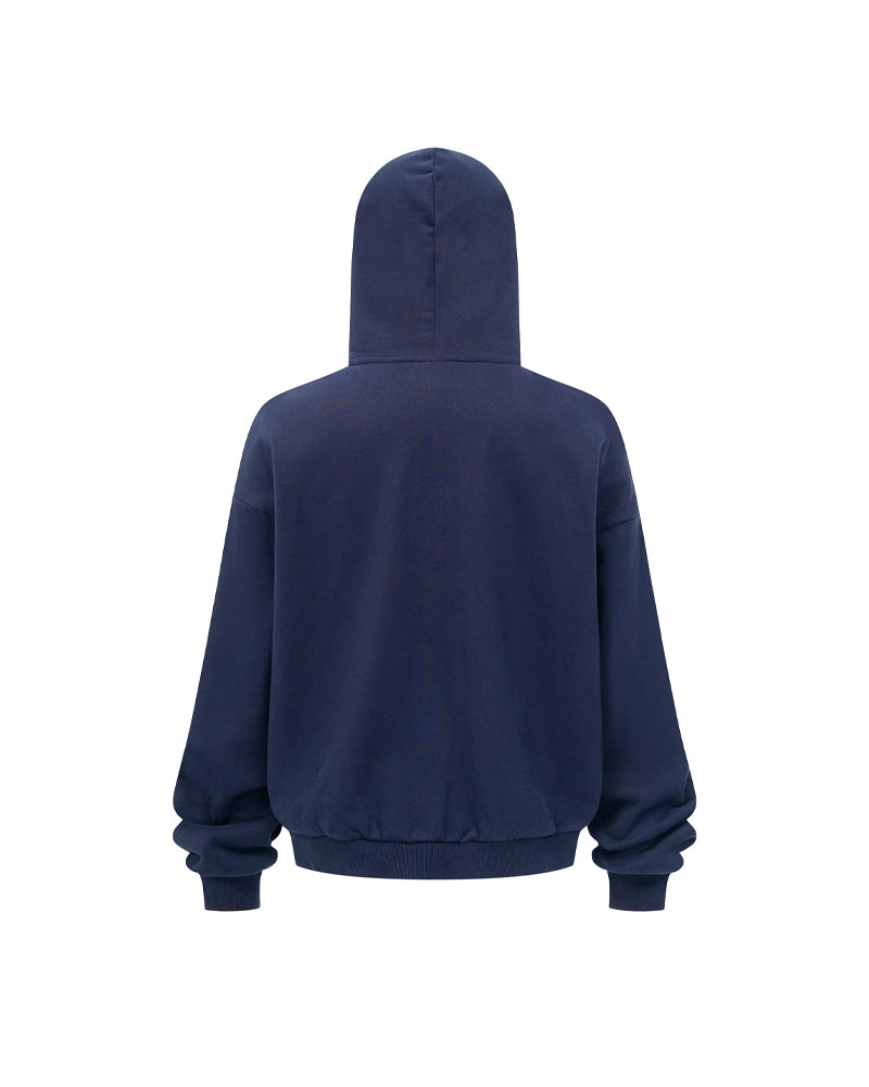 430g Fleece-Lined Zip-Up Hoodie