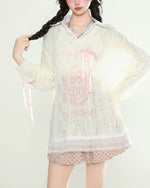 シンプルなニットセーター