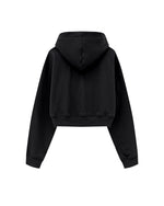 445g Cropped hooded sweatshirt