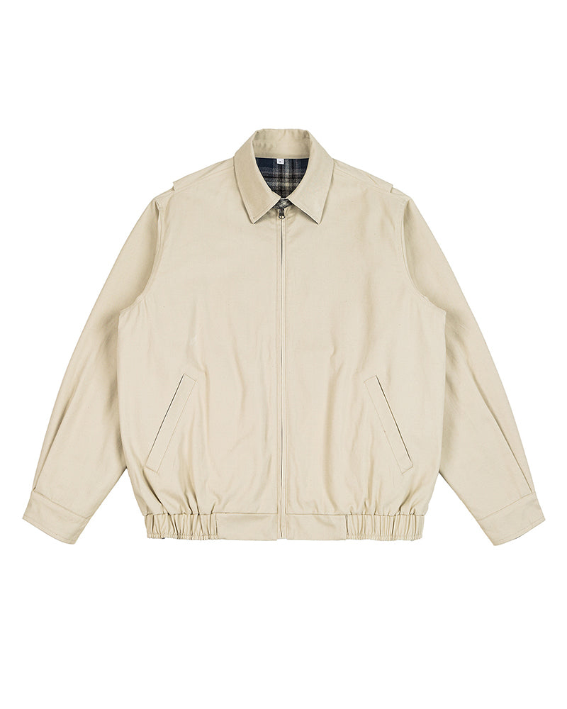 パッチワークのリバーシブルワークジャケット