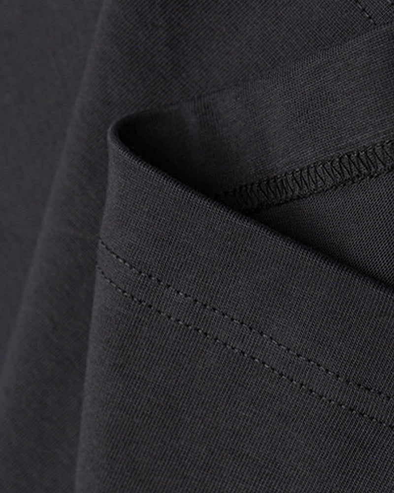 デニムポケットラウンドネック半袖