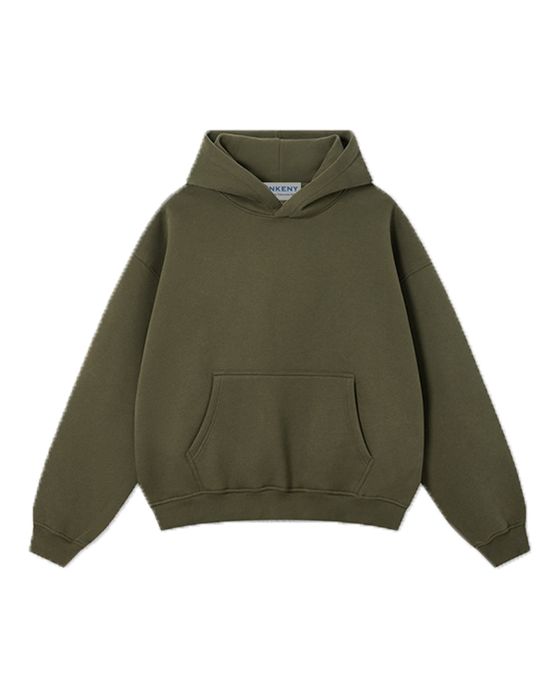 345g Fleece-lined hooded sweatshirt