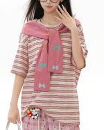 스트라이프 심플 반팔