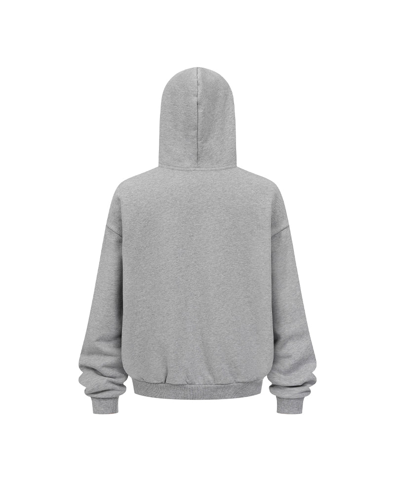 430g Fleece-Lined Zip-Up Hoodie