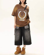 Retro hot girl short sleeve