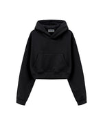 445g Cropped hooded sweatshirt