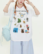 漫画のシンプルな半袖