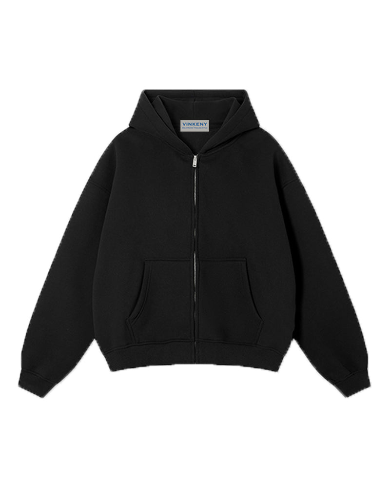 345g Hooded zip-up sweatshirt