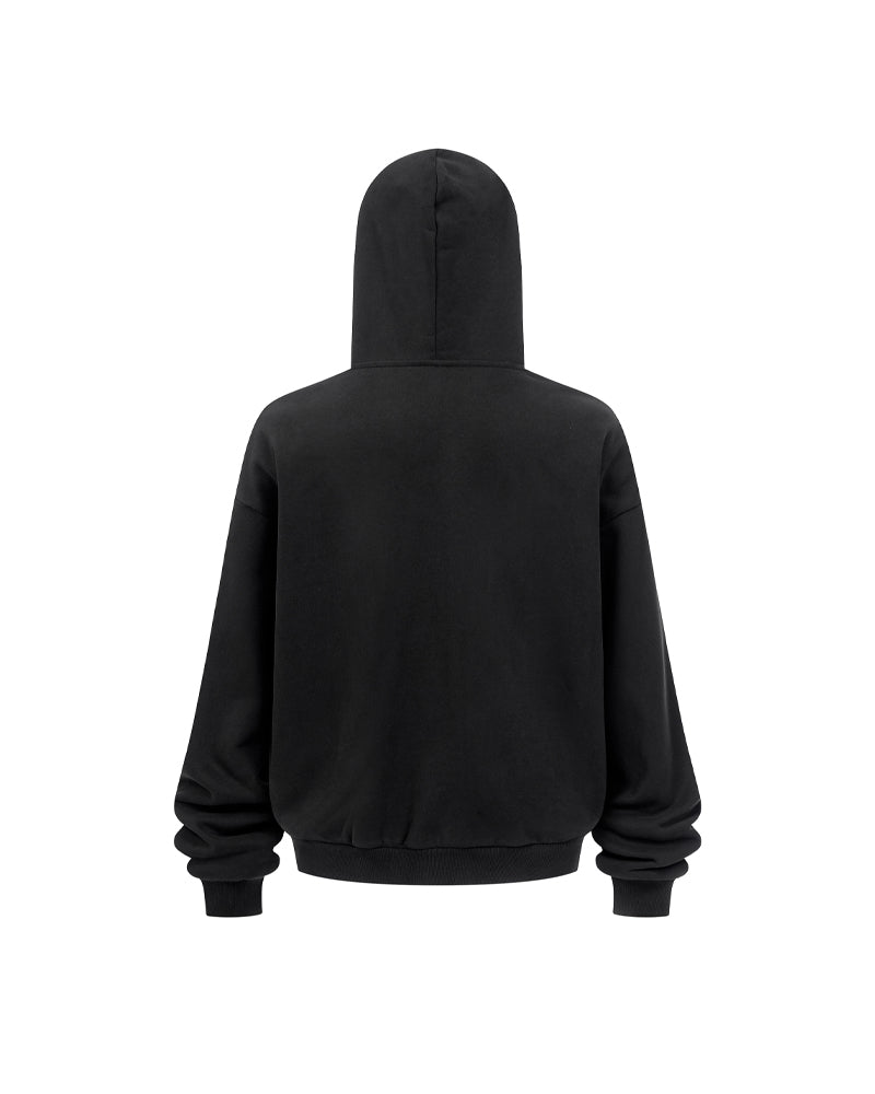 430g Fleece-Lined Zip-Up Hoodie