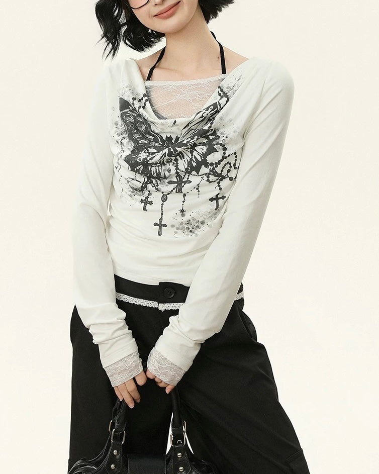 Retro Hot Girl Long Sleeve