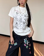 Cute puppy short sleeves