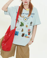 漫画のシンプルな半袖