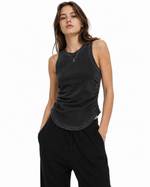 235g Cool-touch distressed crinkle tank top