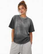 250g Distressed pure cotton T-shirt