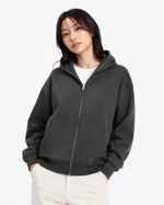 345g Hooded zip-up sweatshirt