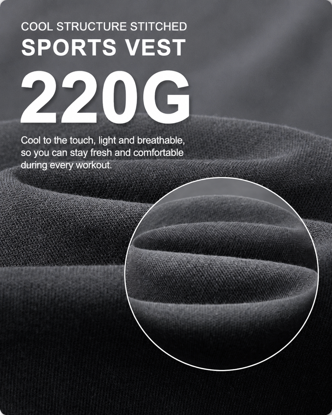 220g Cooling sports tank top