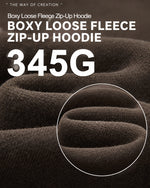 345g Fleece-lined hooded sweatshirt