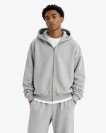 430g Fleece-Lined Zip-Up Hoodie
