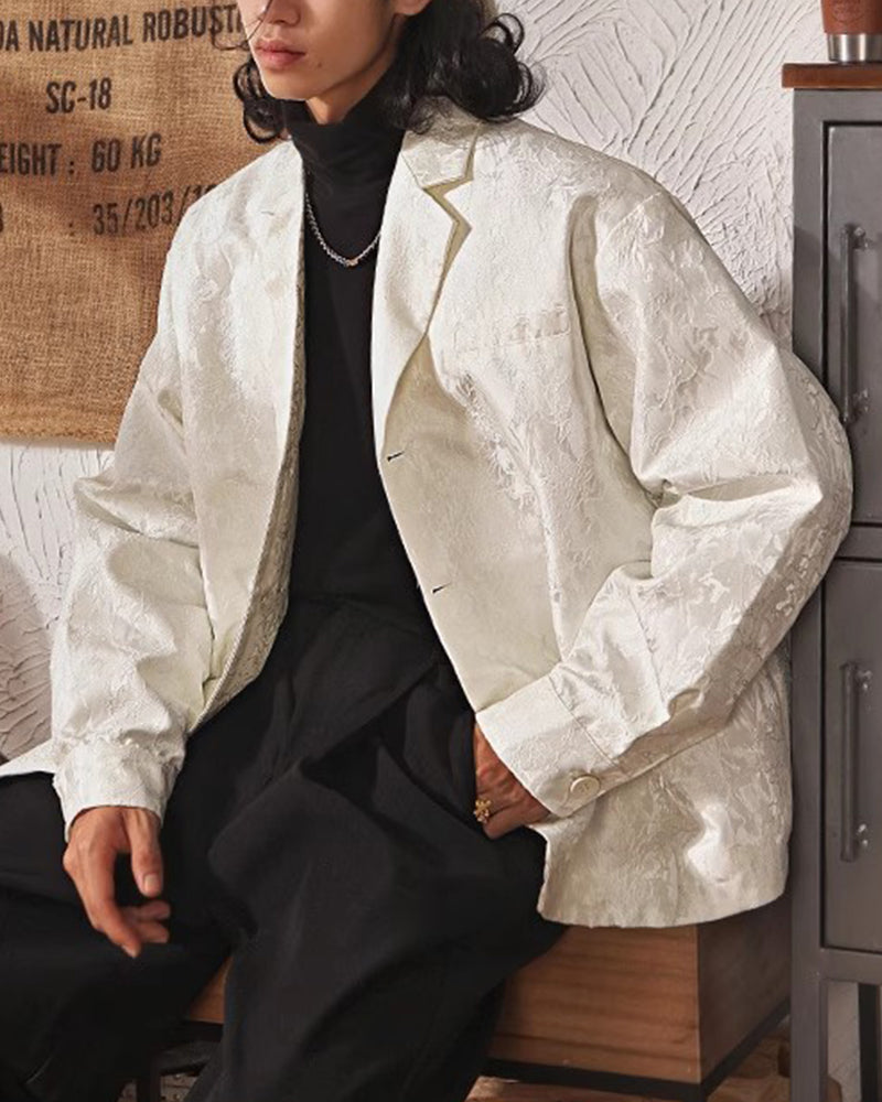 ダークジャカードスーツジャケット