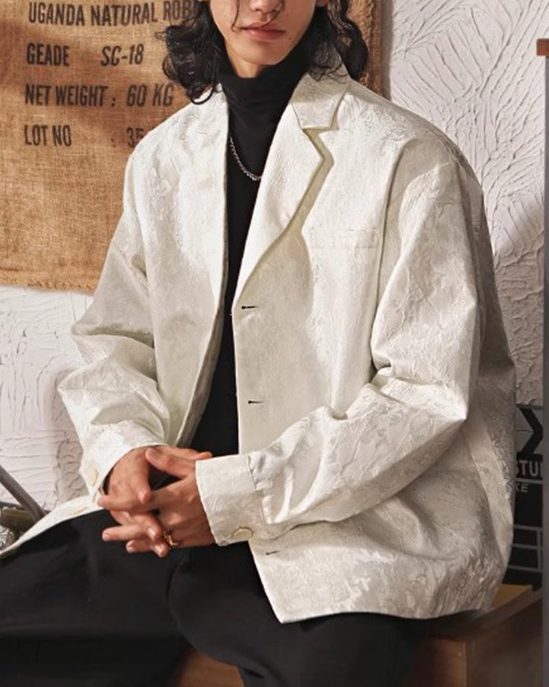 ダークジャカードスーツジャケット