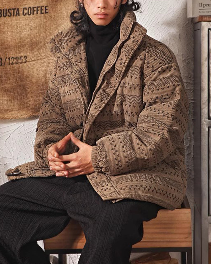 レトロカジュアルコットンジャケット