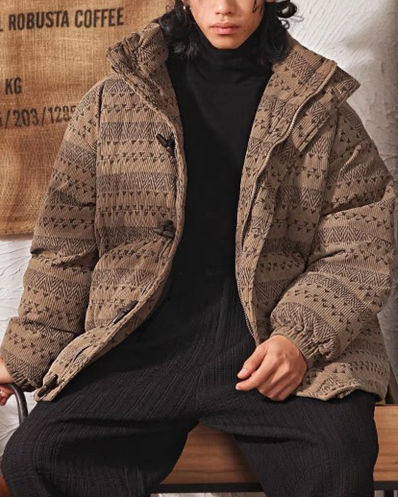 レトロカジュアルコットンジャケット