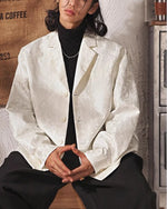 ダークジャカードスーツジャケット