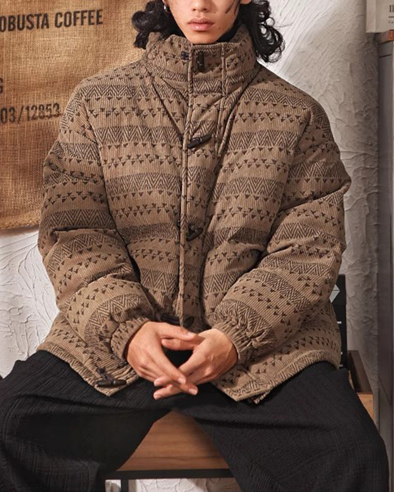 レトロカジュアルコットンジャケット