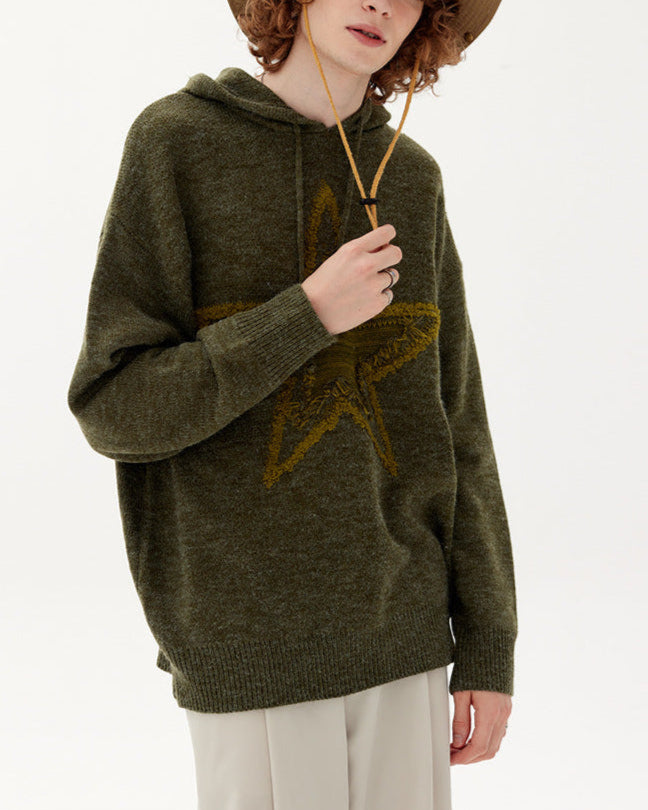 Star Jacquard Hoodie
