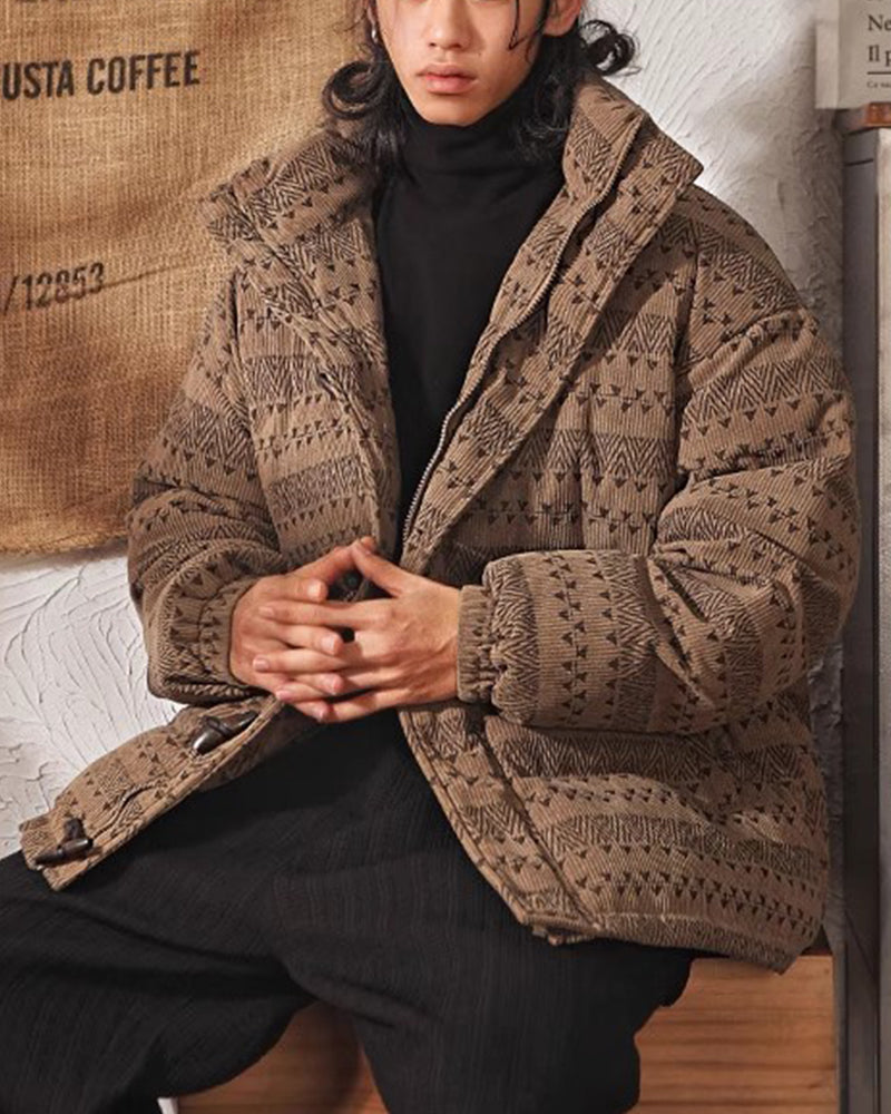 レトロカジュアルコットンジャケット