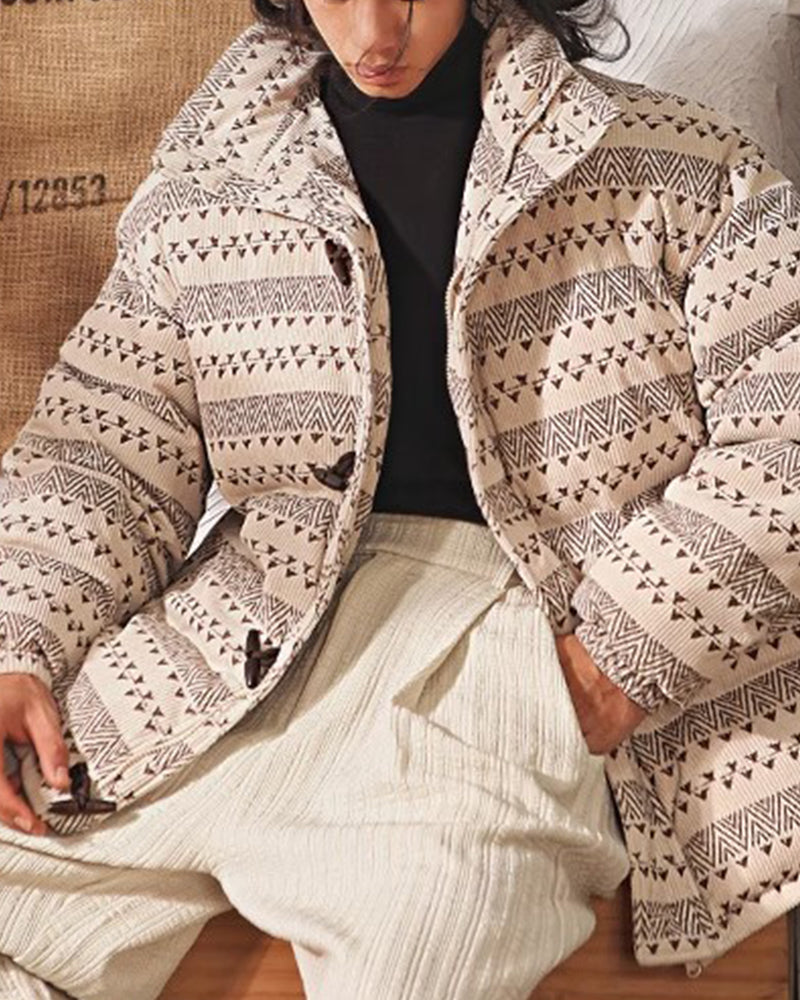 レトロカジュアルコットンジャケット