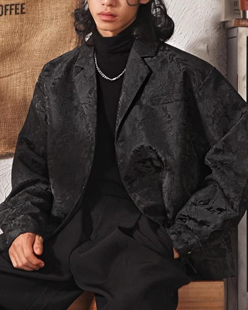 ダークジャカードスーツジャケット