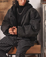 Fake two-piece cotton jacket