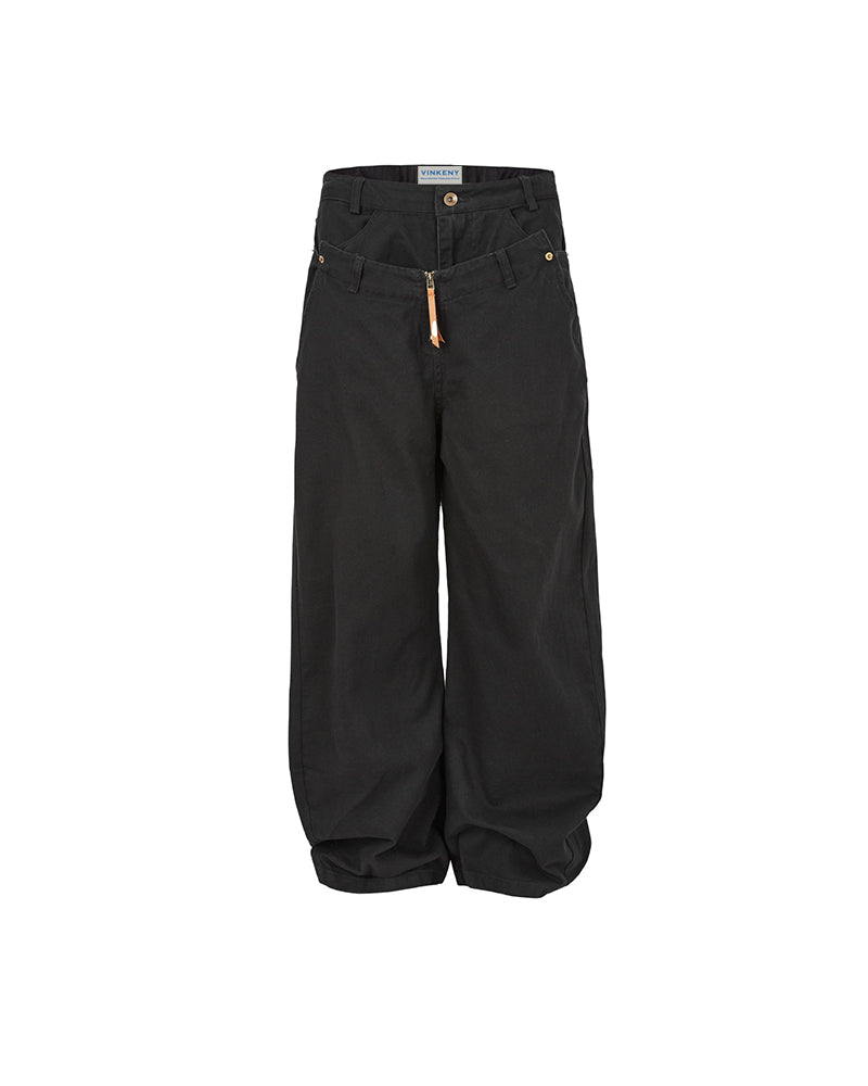 레트로 심플 스트레이트 오버올