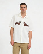 Puppy Open-Knit Shirt