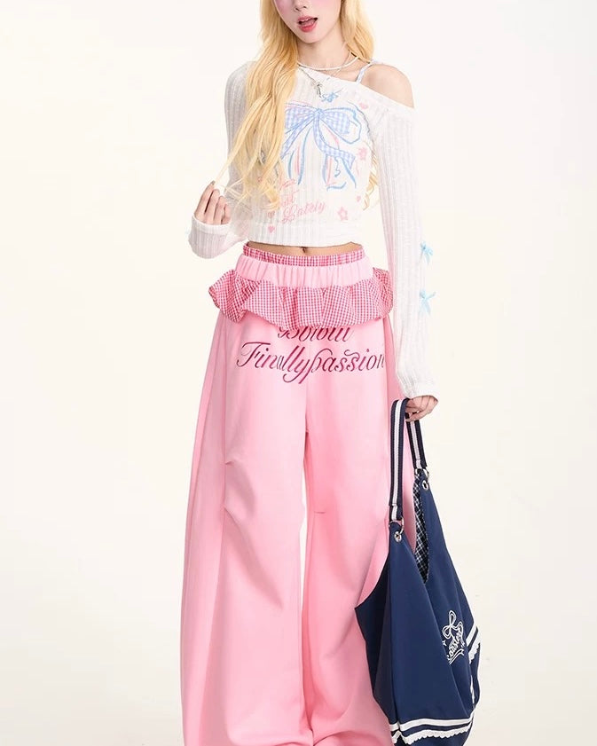 リボンカジュアル長袖