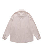 Vintage floral embroidered long-sleeved shirt