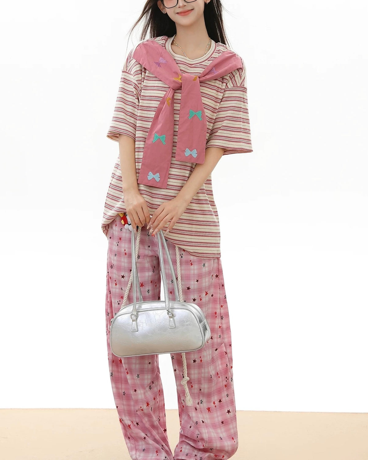 스트라이프 심플 반팔