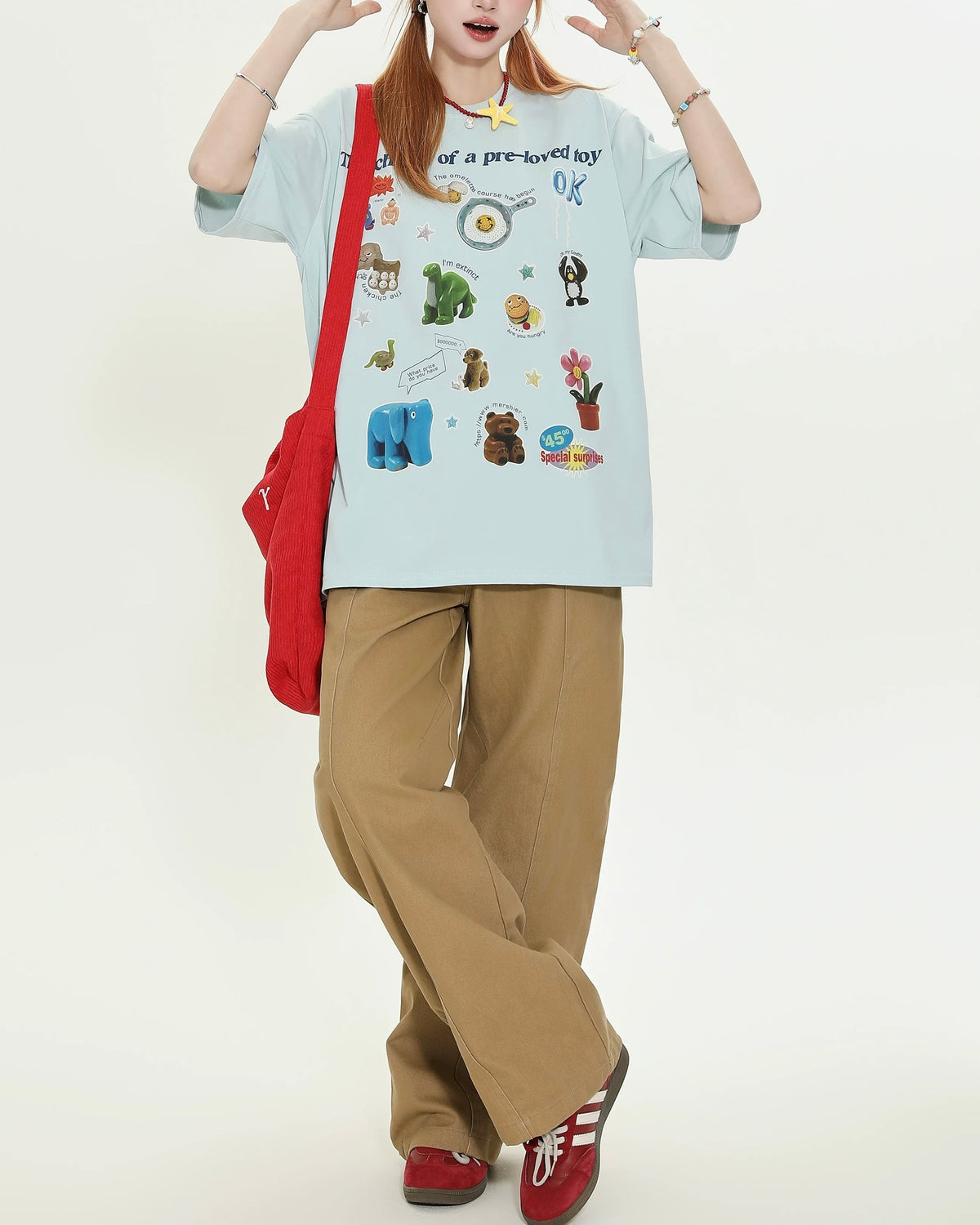 漫画のシンプルな半袖