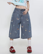 ルーズフィット クロップドショーツ