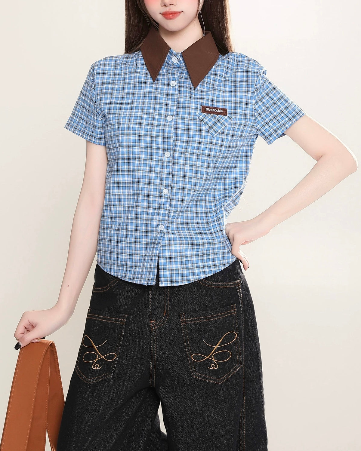 ヴィンテージチェック半袖シャツ