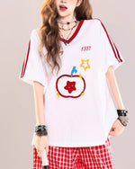 Simple pattern short sleeves