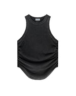 235g Cool-touch distressed crinkle tank top