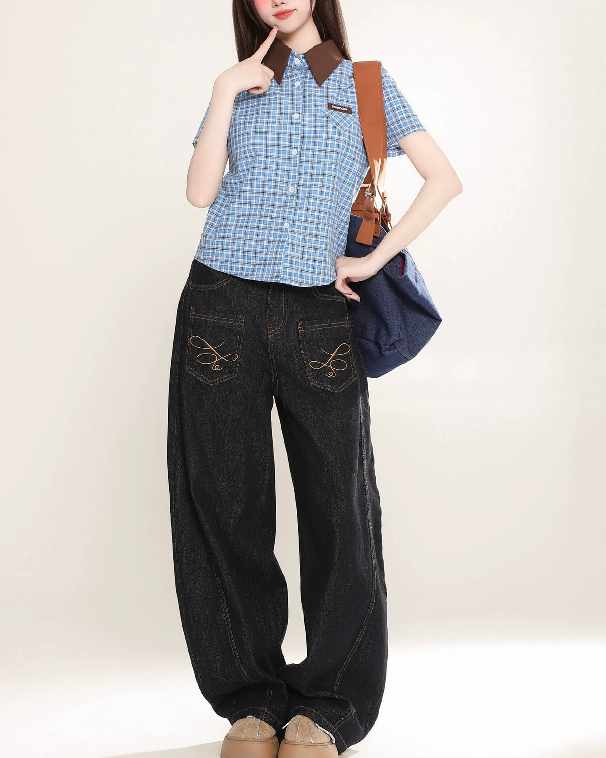 ヴィンテージチェック半袖シャツ