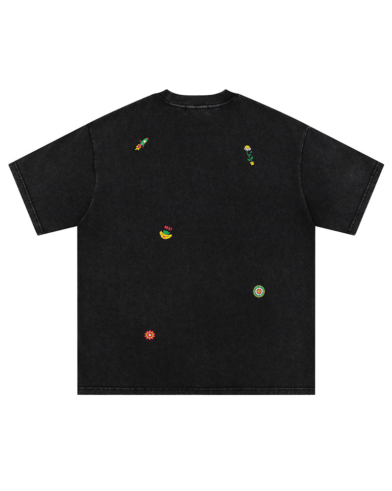 シンプルでゆったりとした半袖