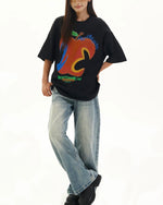 シンプルでゆったりとした半袖