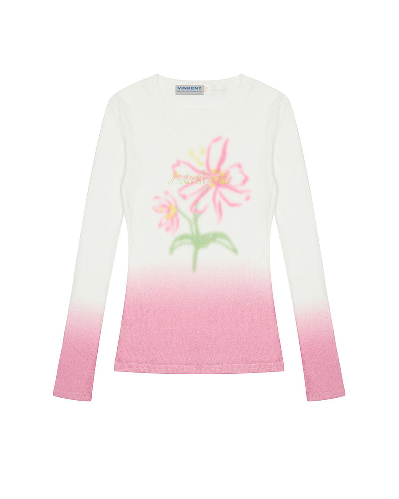 レトロなデザインの長袖